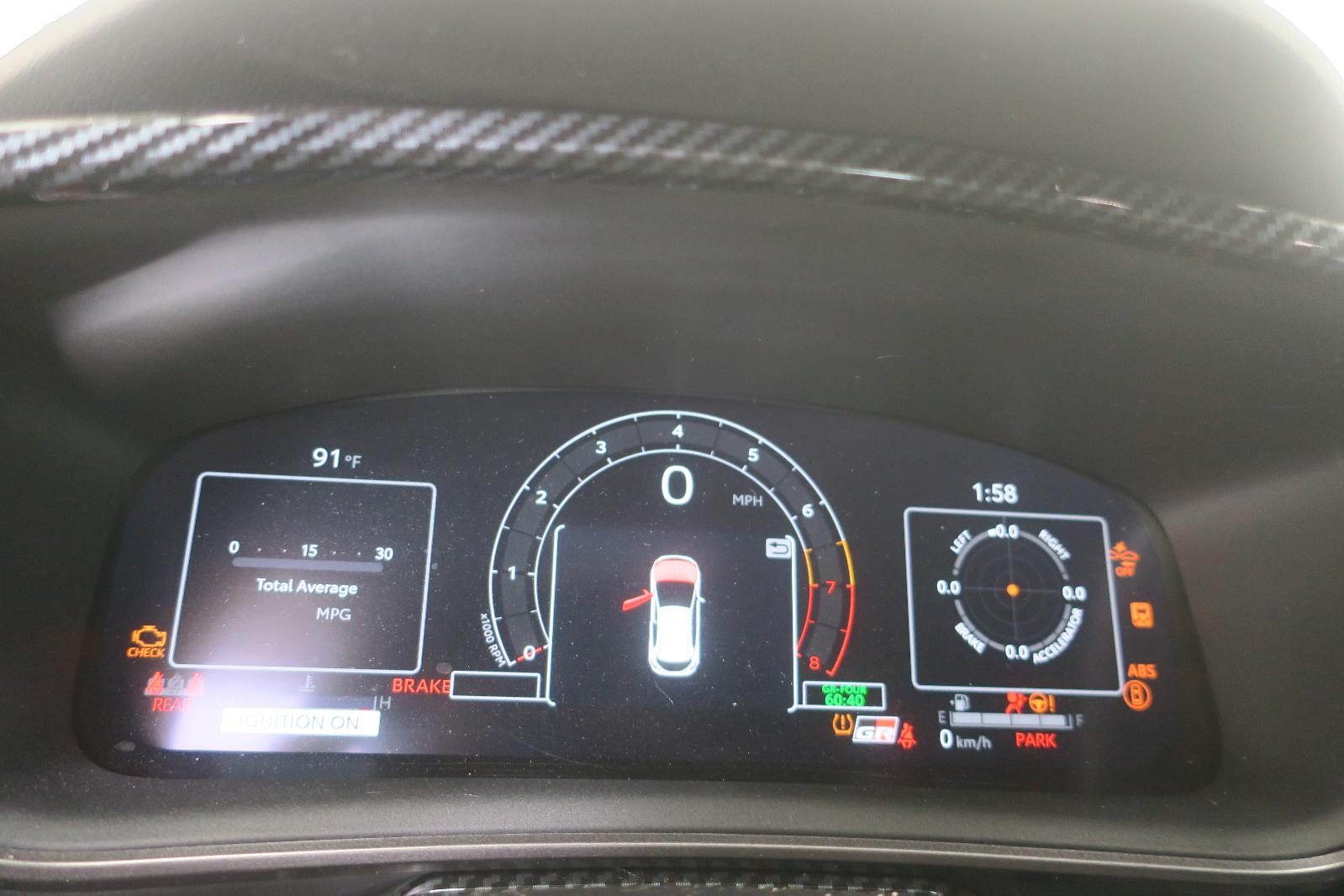 2023 Toyota GR Corolla Speedometer Assembly